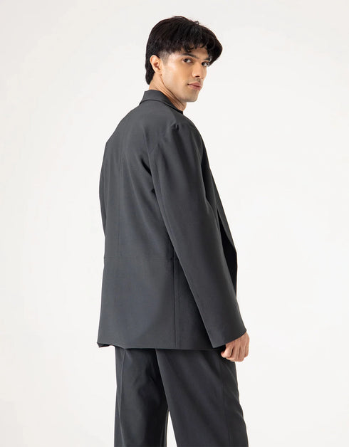 OVERSIZED TAILORED PANAMA BLAZER